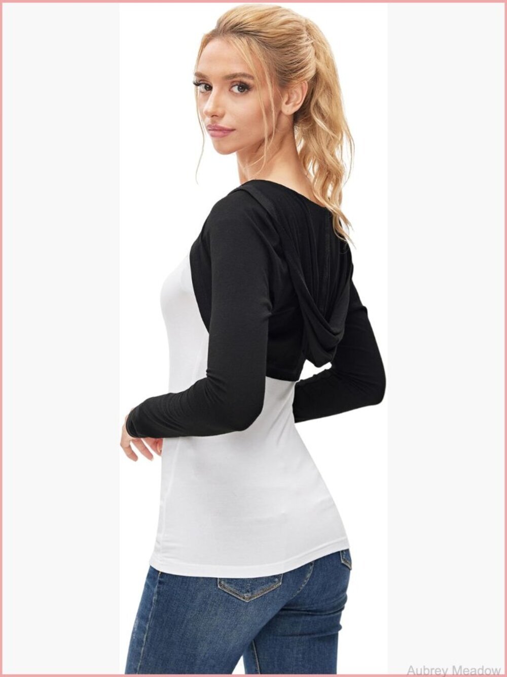 Slim Fit Lightweight Hooded Open Front Bolero Shrug Cardigan